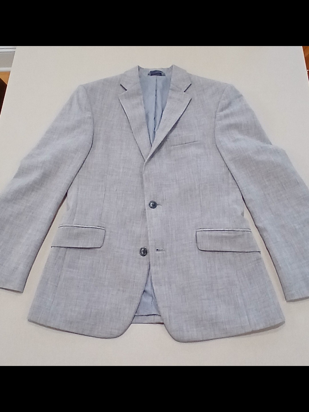 Madison Modern Fit Light Gray Two-Button Men's Blazer 38r